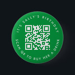 Bóton Redondo 5.08cm Códigos Qr personalizados Cash App Aniversário Pin<br><div class="desc">Apresentamos o nosso Alfinete de Botão de Doação com Código QR Personalizado, uma forma divertida e moderna de celebrar uma ocasião especial! Este alfinete único apresenta um código QR personalizável, permitindo que você peça facilmente doações. Seja 'É o aniversário de Sally, escaneie para comprar uma bebida para ela' ou uma...</div>