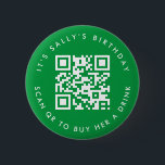 Bóton Redondo 5.08cm Códigos Qr personalizados Cash App Aniversário Pin<br><div class="desc">Apresentamos nosso alfinete de botão de doação com código QR personalizado, uma maneira divertida e moderna de celebrar uma ocasião especial! Este alfinete único apresenta um código QR personalizável, permitindo que você peça doações facilmente. Seja 'É o aniversário de Sally, escaneie para comprar uma bebida para ela' ou uma mensagem...</div>