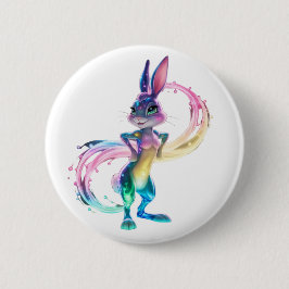 Bóton Redondo 5.08cm Coelho Adorável