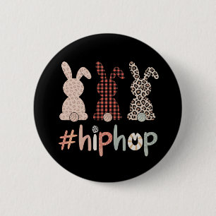 Bóton Redondo 5.08cm Coelho de Páscoa Hip Hop Primavera Fofo