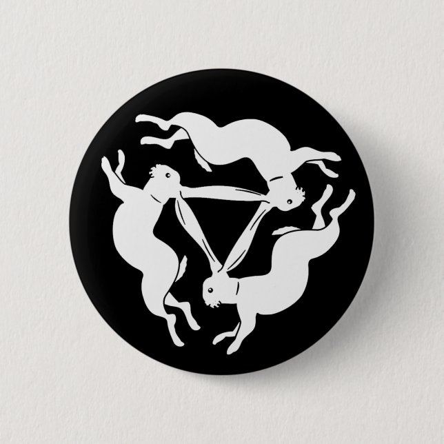 Bóton Redondo 5.08cm Coelho de Tinner (Frente)