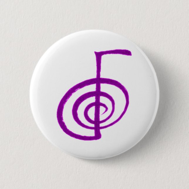 Bóton Redondo 5.08cm Coisas de Reiki (Frente)