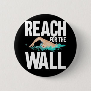 Bóton Redondo 5.08cm Coisas de Swimmer da Equipe de Nadação Engraçada