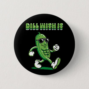 Bóton Redondo 5.08cm Colar Com O Picle Pun