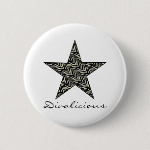 Bóton Redondo 5.08cm Coleção de Divalicious