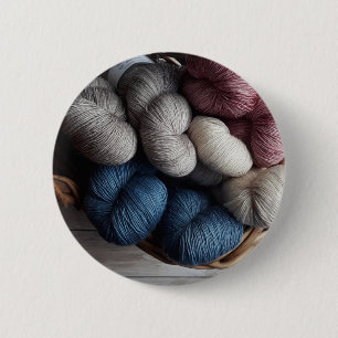 Bóton Redondo 5.08cm Colheres de Yarn de Artesanato no cesto