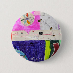 Bóton Redondo 5.08cm collage_flower_button