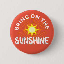 Bóton Redondo 5.08cm Colocar O Design Sunshine - Botão Redondo