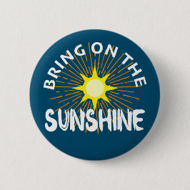 Bóton Redondo 5.08cm Colocar O Design Sunshine - Botão Redondo