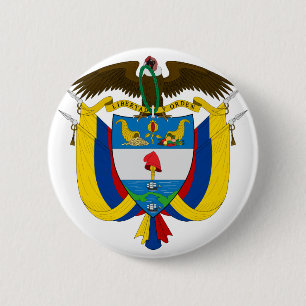 Bóton Redondo 5.08cm colombia emblem
