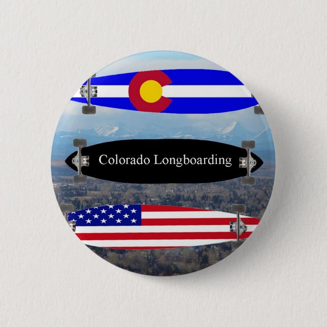 Bóton Redondo 5.08cm Colorado Longboarding (Frente)
