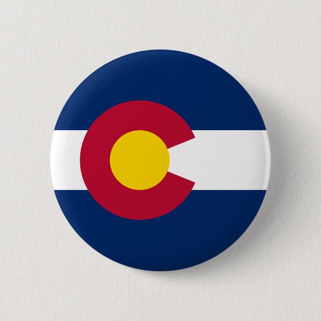 Bóton Redondo 5.08cm Colorado State Flag (Frente)