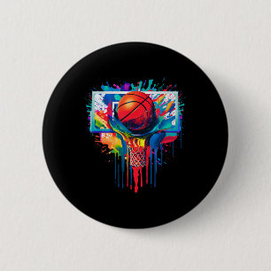 Bóton Redondo 5.08cm Colorida Drill Ball Hoop Slam Dunk Dripp