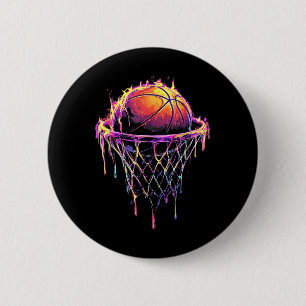 Bóton Redondo 5.08cm Colorir Basquete Colorido Colorir Coluna Lâmpada C