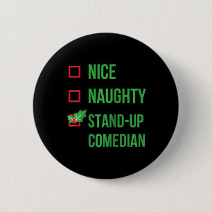 Bóton Redondo 5.08cm Comediante Engraçado Engraçado Pajama Natal Gift R