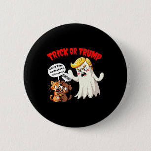 Bóton Redondo 5.08cm Comendo O Truque Dos Cães Ou O Trump Engraçado 202