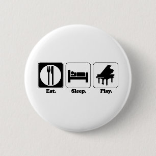 Bóton Redondo 5.08cm comer dormir tocar piano