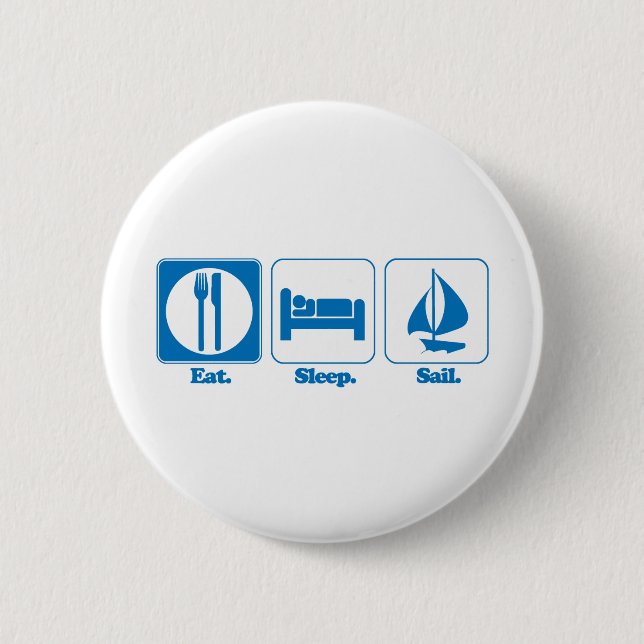 Bóton Redondo 5.08cm comer dormir velejar (Frente)