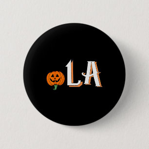Bóton Redondo 5.08cm Comma La Funny Kamala Harris 2024 Halloween Pumpki
