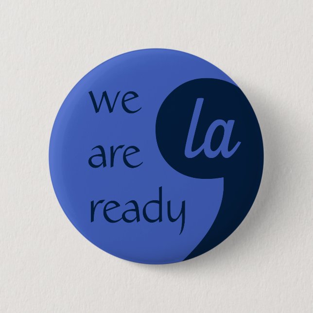 Bóton Redondo 5.08cm Comma-LA para Kamala Harris (Frente)