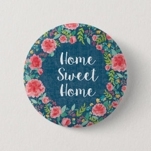 Bóton Redondo 5.08cm Como a casa doce Home de Frida VII