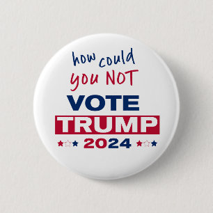 Bóton Redondo 5.08cm Como não pôde votar no TRUMP 2024