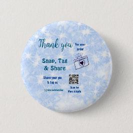 Bóton Redondo 5.08cm Compartilhamento de marca Snap mídia social q r có