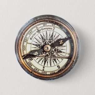 Bóton Redondo 5.08cm Compass on Water