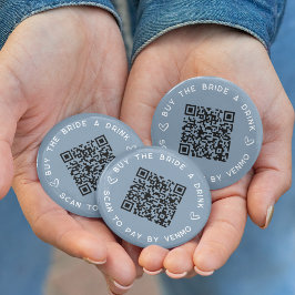 Bóton Redondo 5.08cm Comprar o código QR da Festa de solteira de uma be