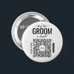 Bóton Redondo 5.08cm Comprar O Código QR Venmo Do Solteiro De Uma Bebid<br><div class="desc">Certifique-se de que o noivo não tem que pagar por uma bebida de solteiro com o botão de código QR de Venmo do Partido do excelente Solteiro! Comprar um para toda a tripulação! Basta adicionar sua própria imagem de código de QR Venmo, PayPal ou Cash App. Todos na festa podem...</div>