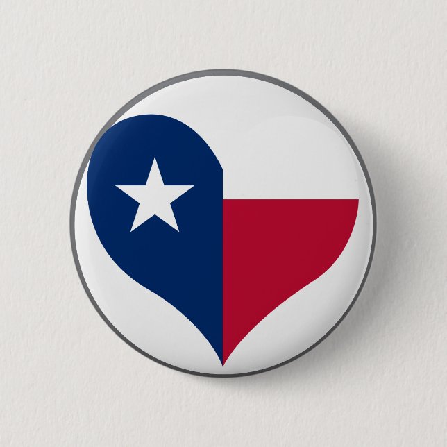 Bóton Redondo 5.08cm Compre a bandeira de Texas (Frente)