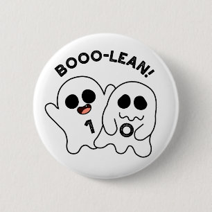 Bóton Redondo 5.08cm Computador Engraçado Boo-lean Ghost Boolean Pun