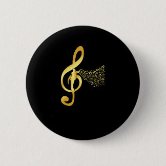 Bóton Redondo 5.08cm Conductor Clef Notes Choral Music Chorus Gif