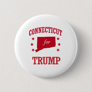 BÓTON REDONDO 5.08CM CONNECTICUT PARA DONALD TRUMP
