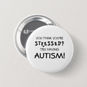 Bóton Redondo 5.08cm Consciência Divertida do Autismo   TEA