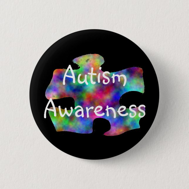 Bóton Redondo 5.08cm Consciência do autismo (Frente)
