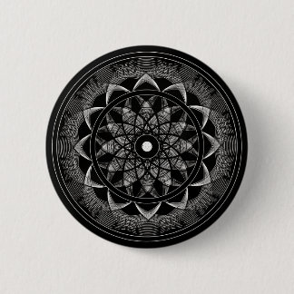 Bóton Redondo 5.08cm Consciência - mandala sagrado da geometria
