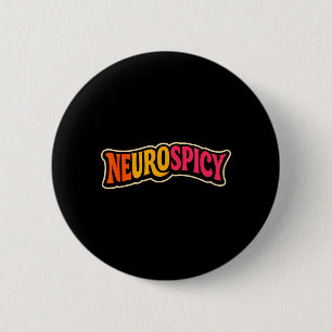 Bóton Redondo 5.08cm Consciência Retro Neurodivergente Autismo Neuroesp