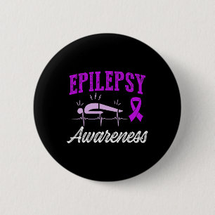 Bóton Redondo 5.08cm Conscientização da Epilepsia Guerreiro Epilético S