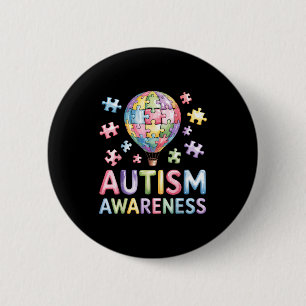 Bóton Redondo 5.08cm Conscientização do autismo