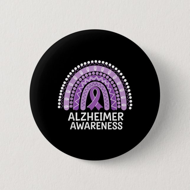Bóton Redondo 5.08cm Conscientização sobre Alzheimer (Frente)
