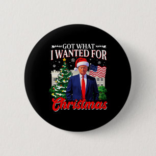 Bóton Redondo 5.08cm Consegui o que eu queria no Natal Donald Trump 47t