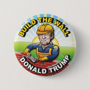 BÓTON REDONDO 5.08CM CONSTRUA O MURO DONALD TRUMP PEDREIRO ALVENARIA EU
