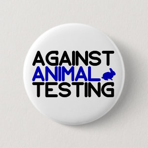 Bóton Redondo 5.08cm Contra testes em animais
