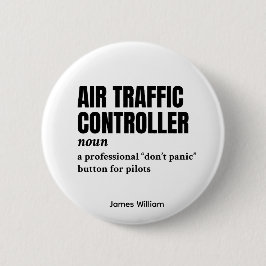 Bóton Redondo 5.08cm Controlador de Tráfego Aéreo - Definição do Pessoa