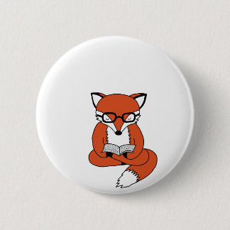 Bóton Redondo 5.08cm Conversas fox reading book