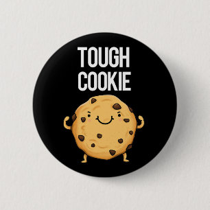 Bóton Redondo 5.08cm Cookie Engraçado Cookie Pun Dark BG