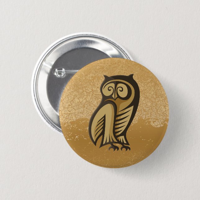 Bóton Redondo 5.08cm Cor do símbolo de coroa (Frente & Verso)