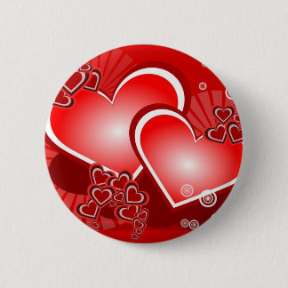 Bóton Redondo 5.08cm Corações para o amor