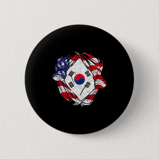 Bóton Redondo 5.08cm Coreia do Sul Amor Coreia do Sul Orgulho Patriota 